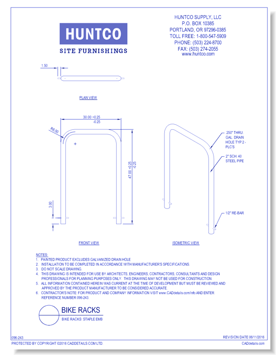Bike Racks: Staple EMB