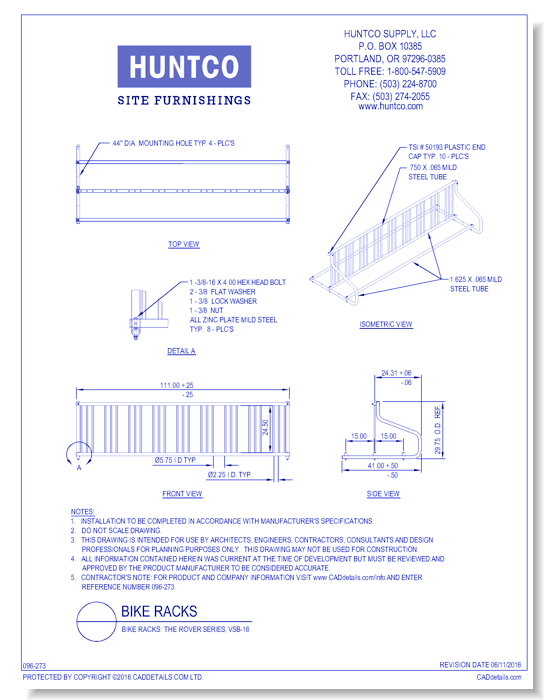 Bike Racks: The Rover Series, VSB-18