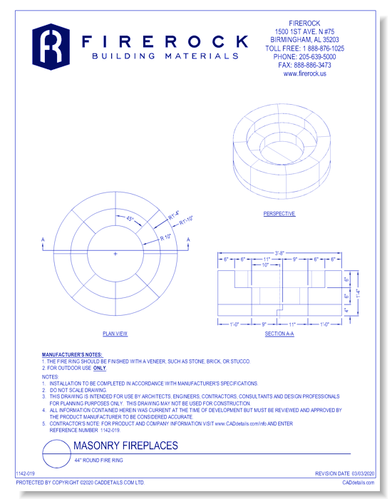 44'' Round Fire Pit