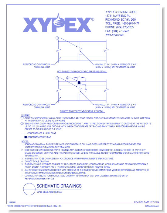 Wall Slab Joint Details