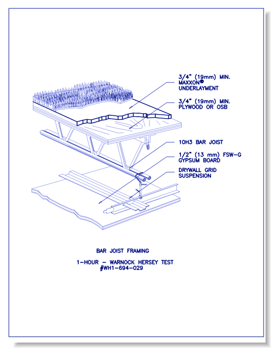 Fire Ratings/Detail Drawings - Bar Joist Framing