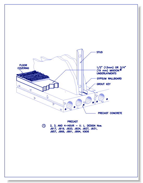 Fire Ratings/Detail Drawings - Precast Concrete