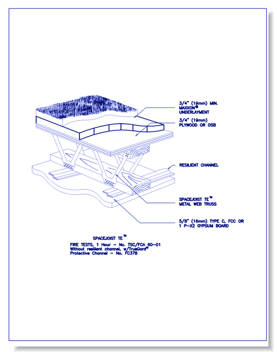 Fire Ratings/Detail Drawings - Spacejoist TE