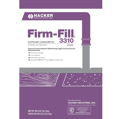 CAD Drawings BIM Models Hacker Industries, Inc. FIRM-FILL® 3310