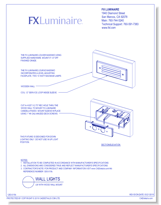 LM wtih Wood Wall Mount