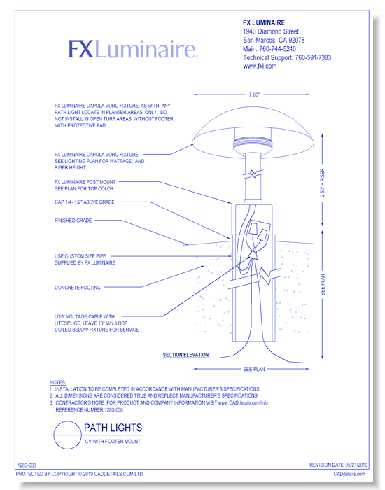 CV with Footer Mount