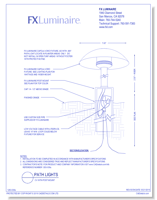 CV with Post Mount