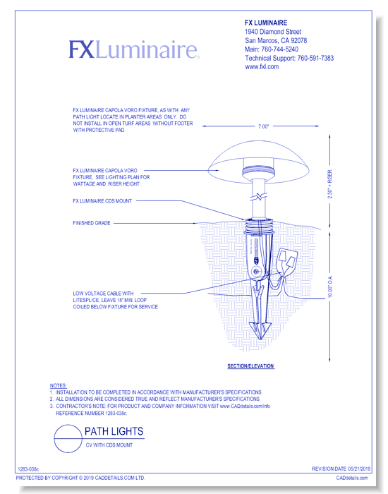 CV with CDS Mount