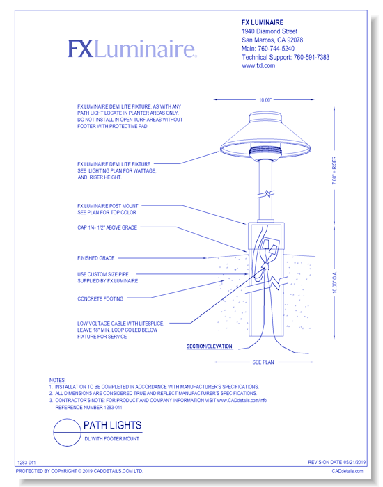 DL with Footer Mount