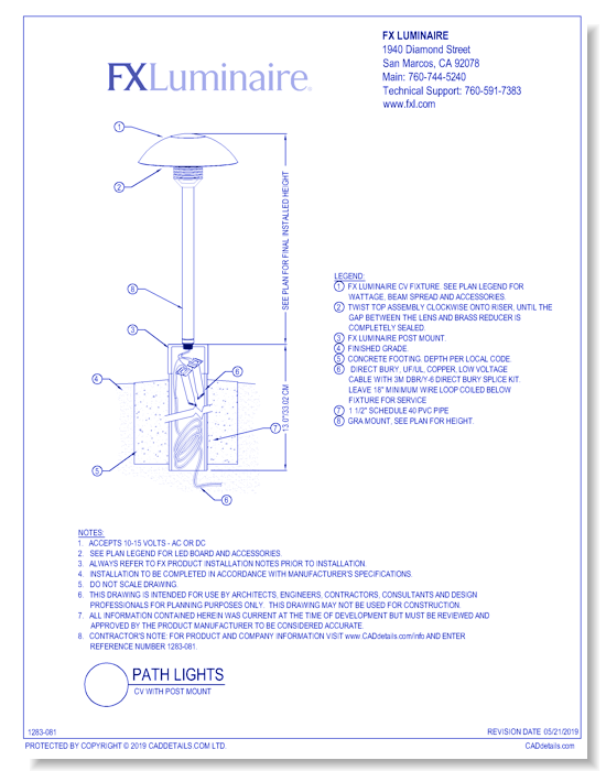 CV with Post Mount