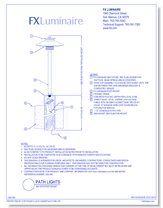DM with Post Mount