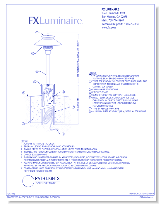PL with Post Mount