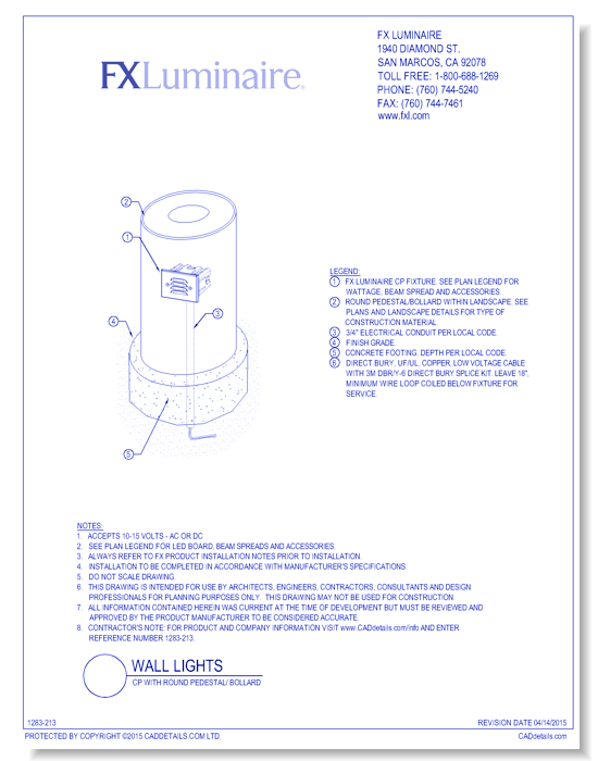 CP with Round Pedestal/ Bollard