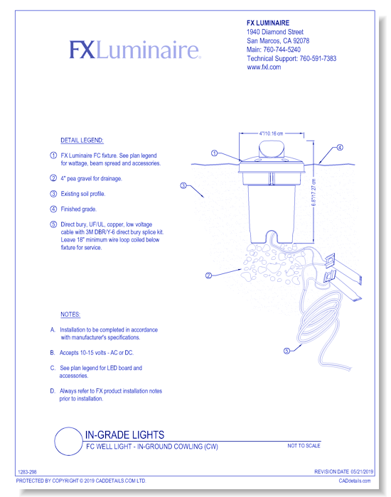 FC Well Light - In-Ground Cowling (CW)