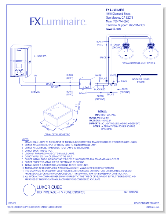 High Voltage Fixtures + HV Power Source 