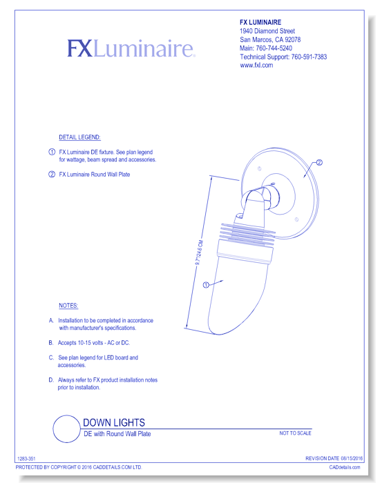 DE with RD Wall Plate