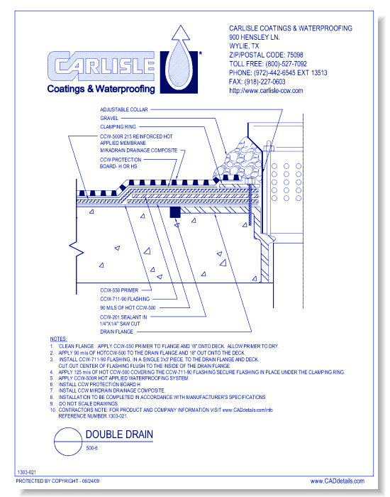 500-6 - Double Drain
