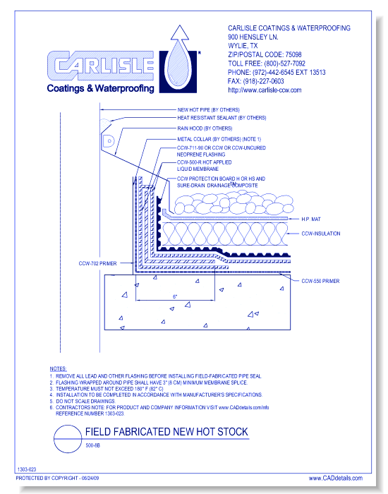 500-8B - Field Fabricated New Hot Stack