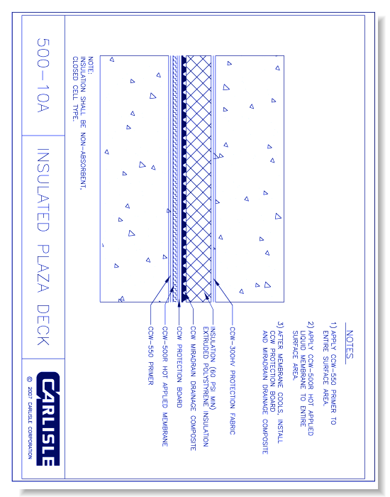 500-10A - Insulated Plaza Deck