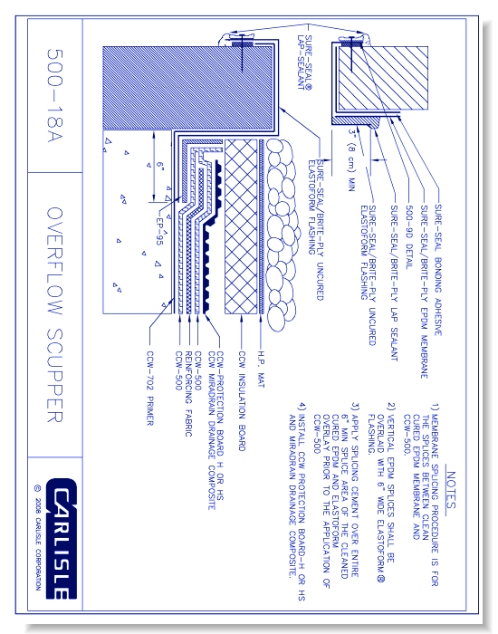 500-18A - Overflow Scupper
