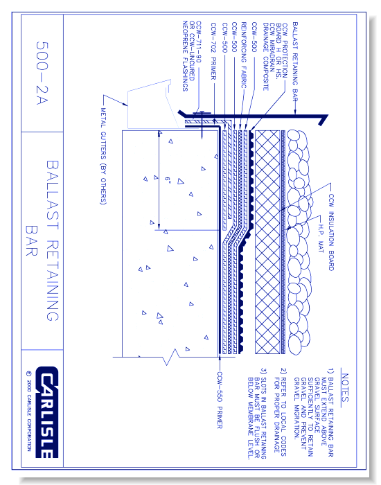 500-2A - Ballast Retaining Bar