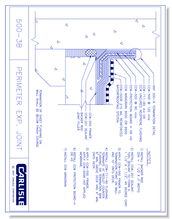 500-3B - Perimeter Exp. Joints