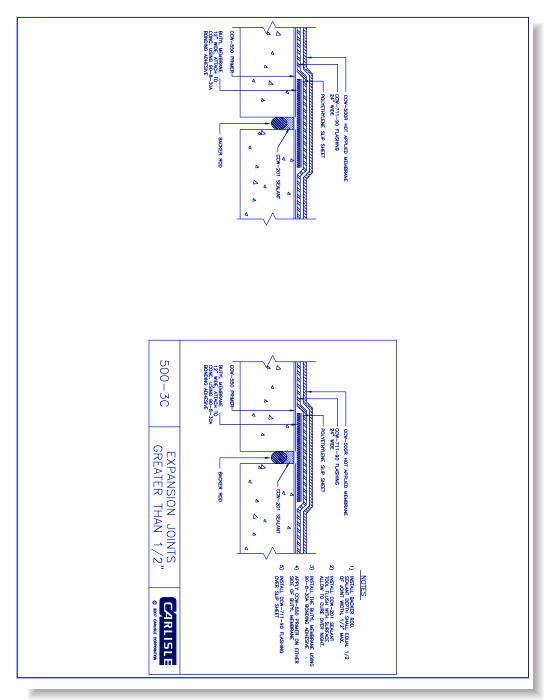 500-3C - Expansion Joints Greater Than 1/2 Inch