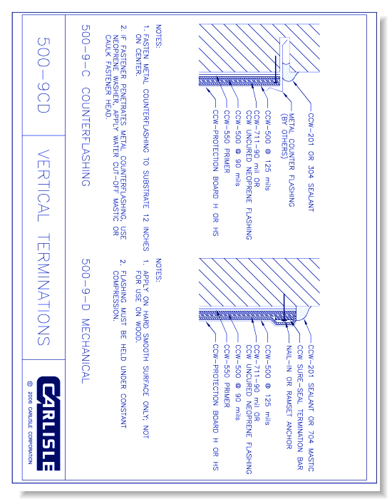 500-9C&D - Vertical Terminations500