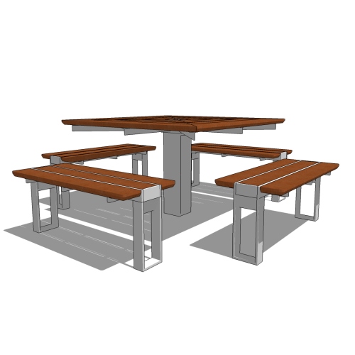 CAD Drawings BIM Models Forms+Surfaces Apex Table Ensemble