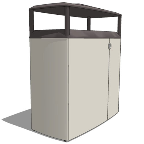 CAD Drawings BIM Models Forms+Surfaces Transit Litter & Recycling Receptacles