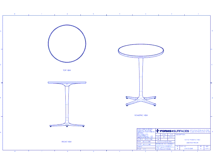 Avivo Pedestal Table