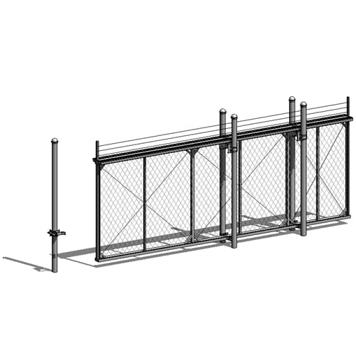 Fortress Cantilever Slide Gate: Single Clear Openings up to 40 feet – Structural Chain Link