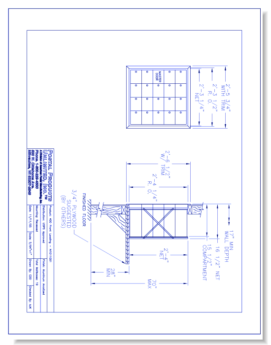 400 Front loading (N1011001) - 19 Door Unit
