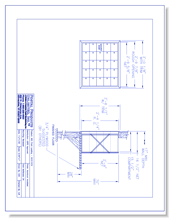 400 Front loading (N1011019) - 24 Door Unit