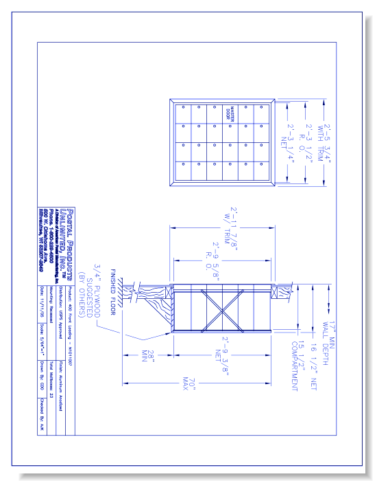 400 Front Loading (N1011007) - 23 Door Unit