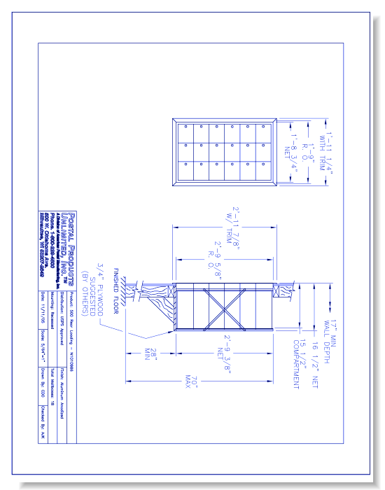500 Rear Loading (N1010986) - 18 Door Unit