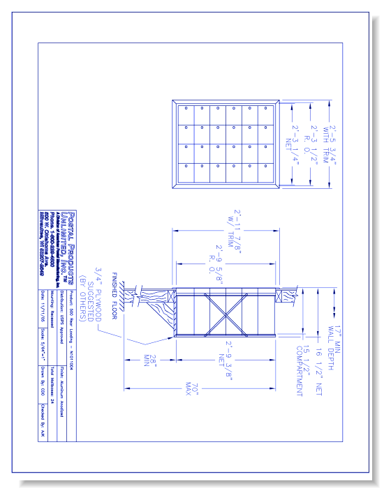500 Rear Loading (N1011004) - 24 Door Unit
