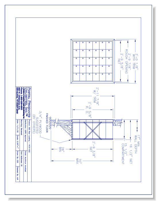 500 Rear Loading (N1011022) - 30 Door Unit