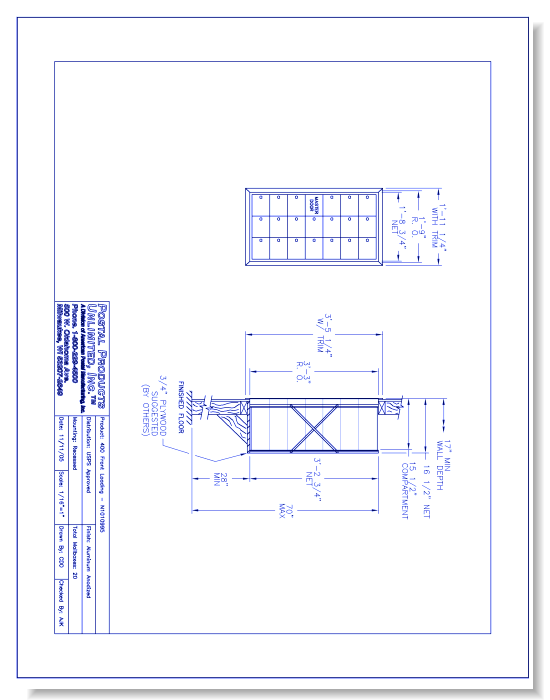 400 Front Loading (N1010995) - 20 Door Unit