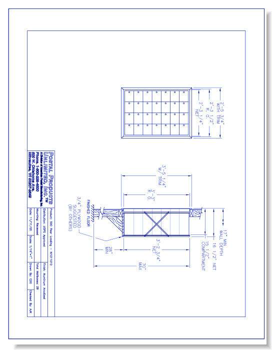 500 Rear Loading (N1011010) - 28 Door Unit