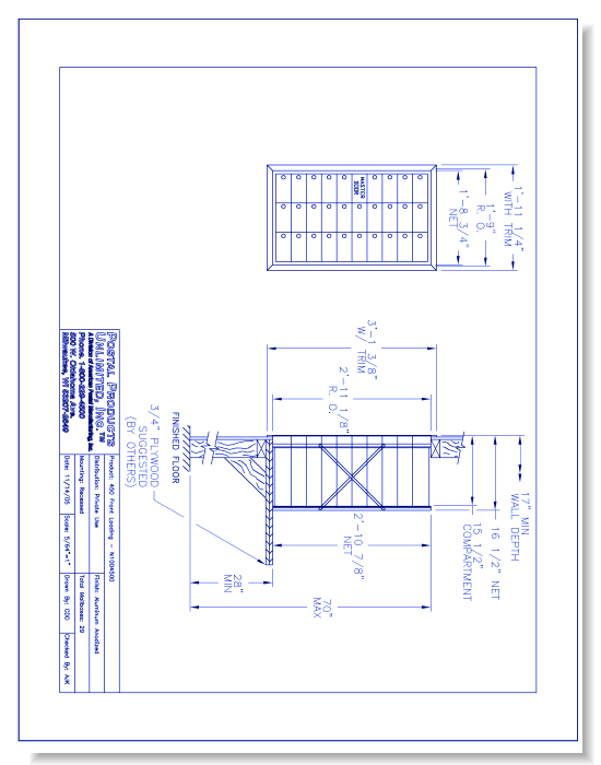 450 Front Loading (N1004500) - 29 Door Unit, 10 High