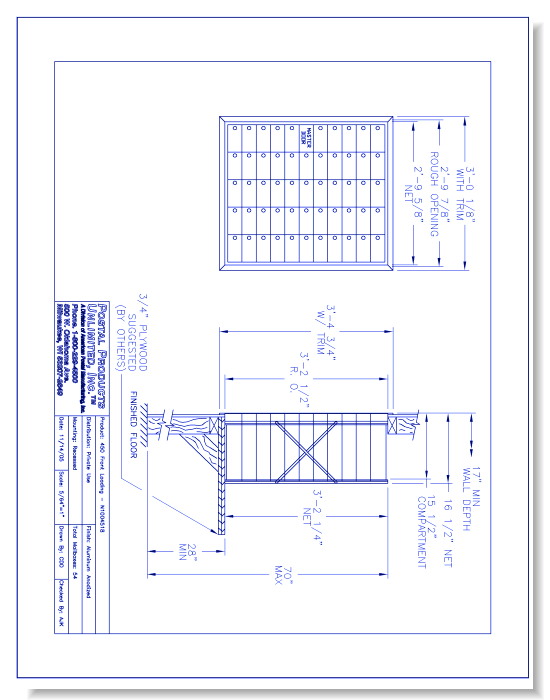 450 Front loading (N1004518) - 54 Door Unit, 11 High