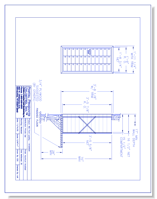 450 Front Loading (N1004504) - 35 Door Unit, 12 High