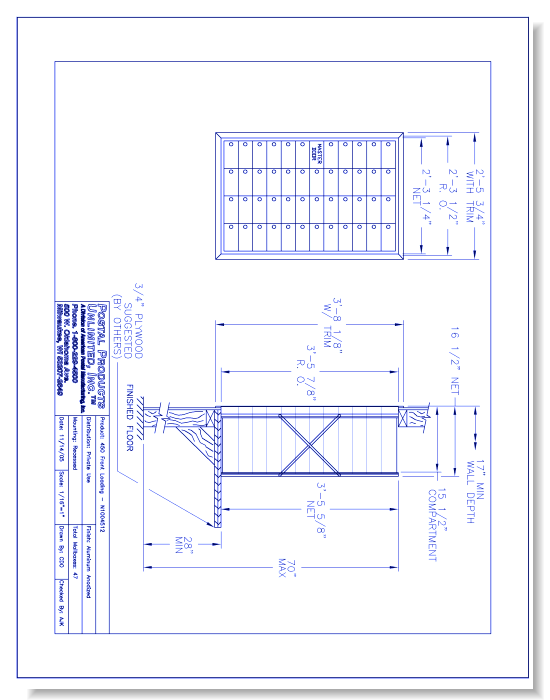 450 Front Loading (N1004512) - 47 Door Unit, 12 High
