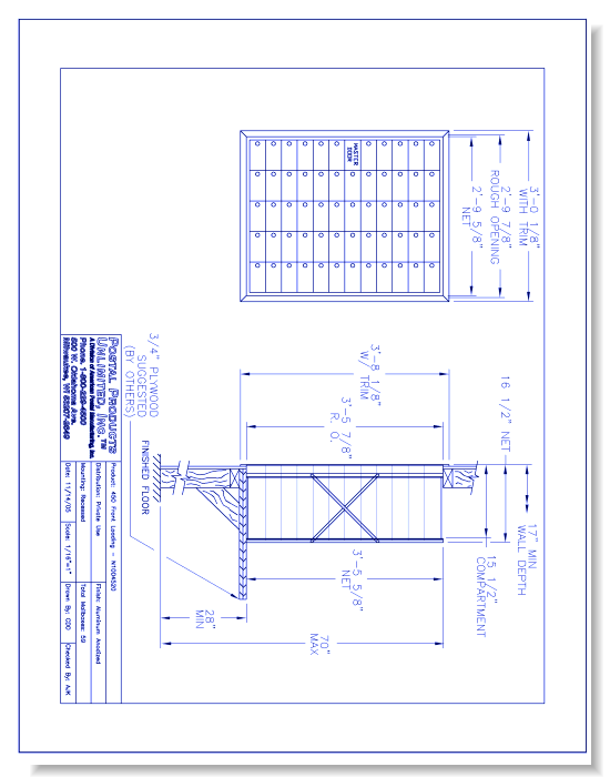 450 Front Loading (N1004520) - 59 Door Unit, 12 High