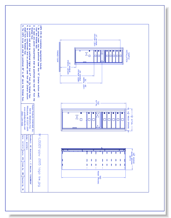 7 Door Horizontal 4C Mailbox w/ 1 Parcel Locker – N1029411