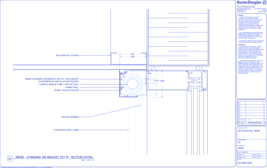 Standard Duty Clutch: 3IN Fascia Bracket – Face Mount
