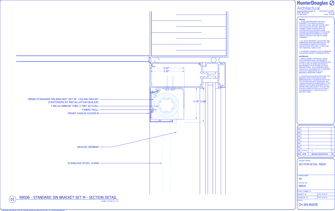 Standard Duty Clutch: 3IN Fascia Bracket – Inside Mount