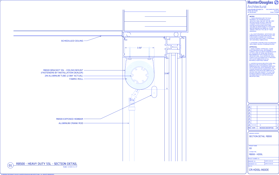 Heavy Duty Crank: 55L Bracket – Inside Mount