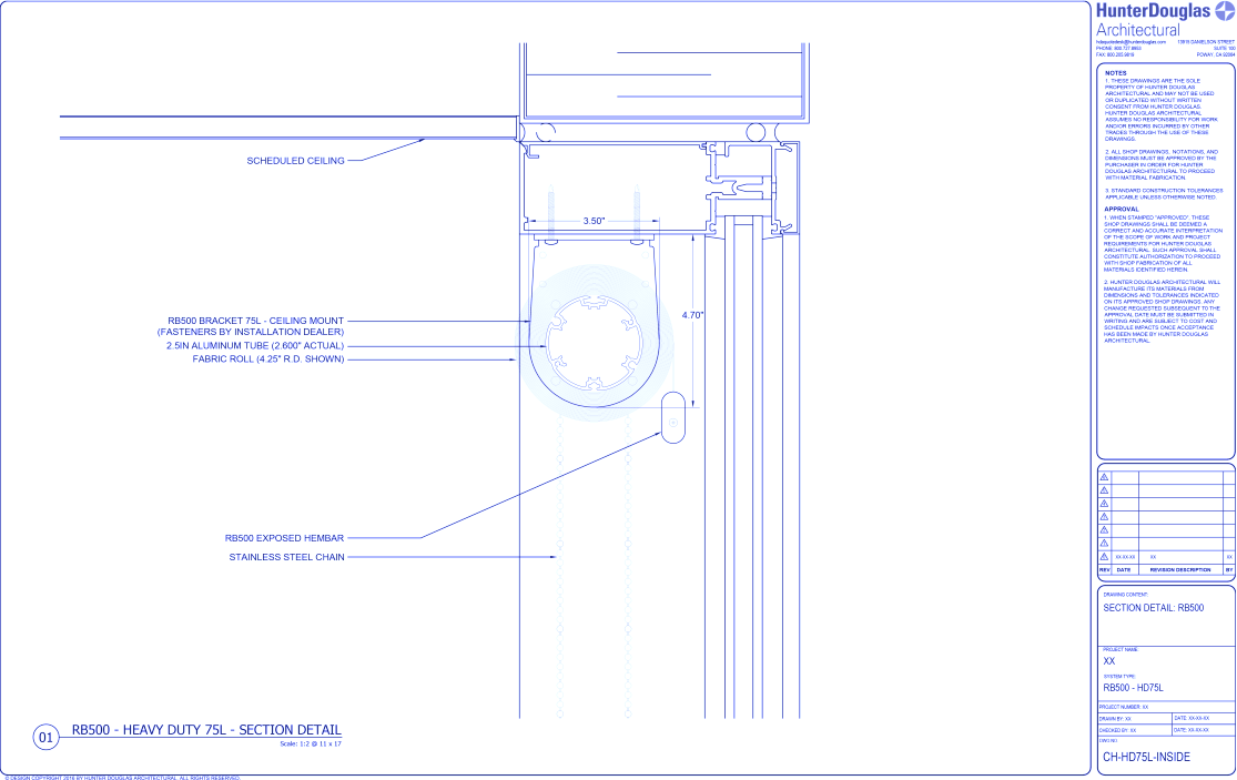 Heavy Duty Clutch: 75L Bracket – Inside Mount